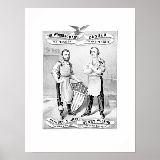 Grant And Wilson Election Poster -- 1872 (Front)