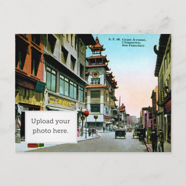 Grant Avenue Chinatown Postcard (Front)