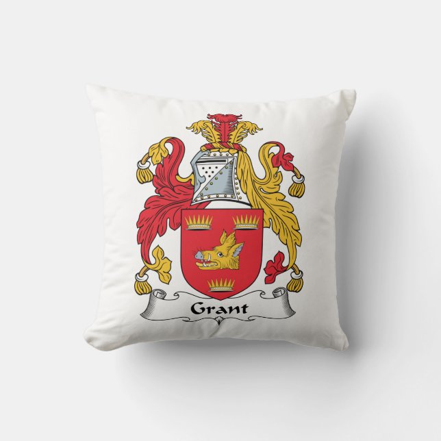 Grant Family Crest Cushion (Front)