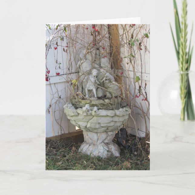 "Grant House Fountain" Get Well Card (Front)