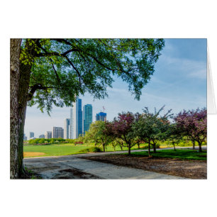 Grant Park Morning Walk Greeting Card