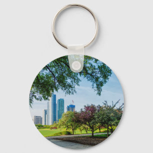 Grant Park Morning Walk Key Ring