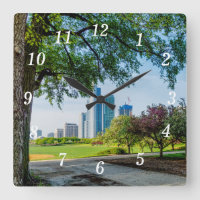 Grant Park Morning Walk Wall Clock