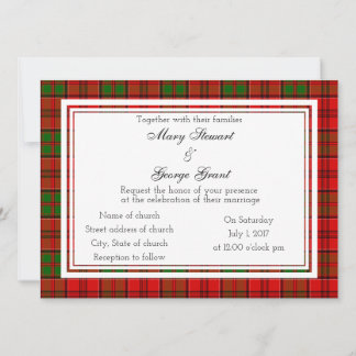 Grant Scottish Wedding Invitation