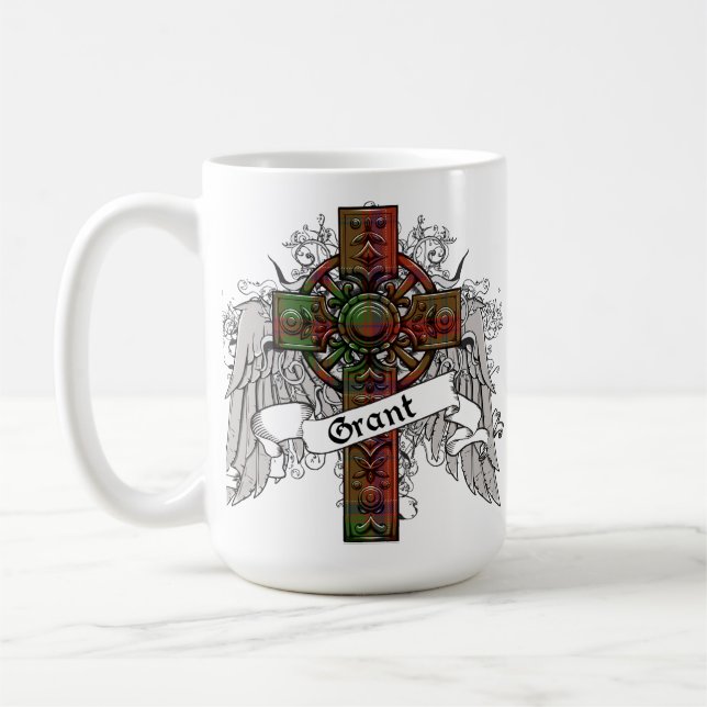 Grant Tartan Cross Coffee Mug (Left)