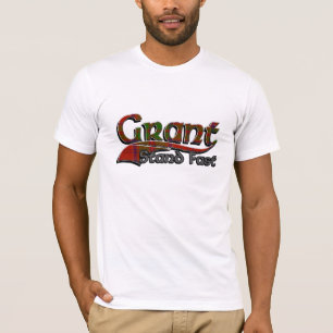 Grant Tartan Stand Fast Grey T-Shirt