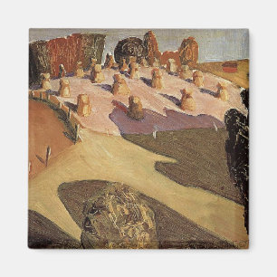 Grant Wood - Iowa Landscape Magnet