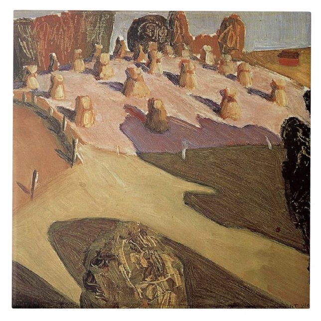 Grant Wood - Iowa Landscape Tile (Front)