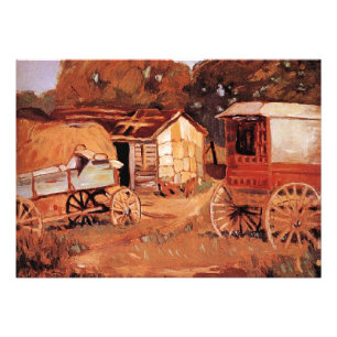 Grant Wood - The Horsetraders Photo Print