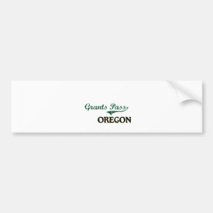 Grants Pass Oregon Classic Design Bumper Sticker