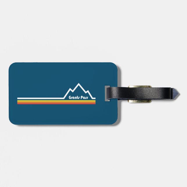 Grants Pass Oregon Luggage Tag (Back Horizontal)