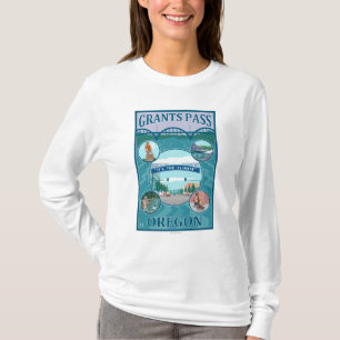 Grants Pass, OregonScenic Travel Poster T-Shirt