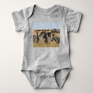 Grant's Zebra Baby Bodysuit