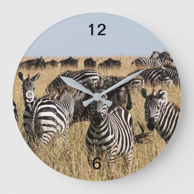Grant's Zebra Large Clock (Front)