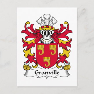 Granville Family Crest Postcard