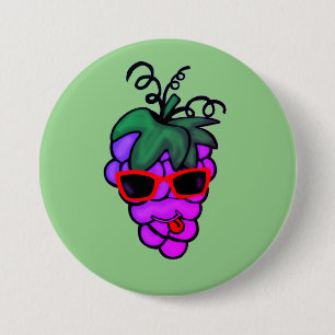grape 7.5 cm round badge