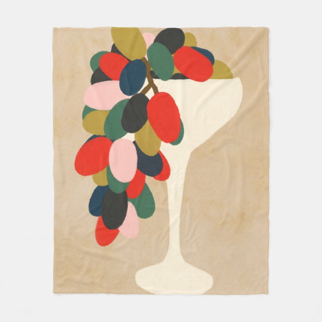 Grape Array Fleece Blanket (Front)