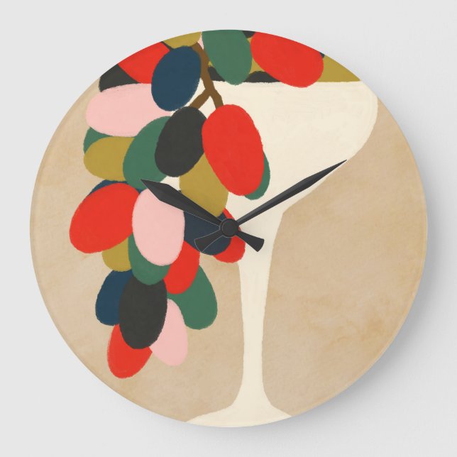 Grape Array Large Clock (Front)