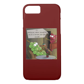Grape Break-Up Funny Food, Wine & Marriage Comic Case-Mate iPhone Case