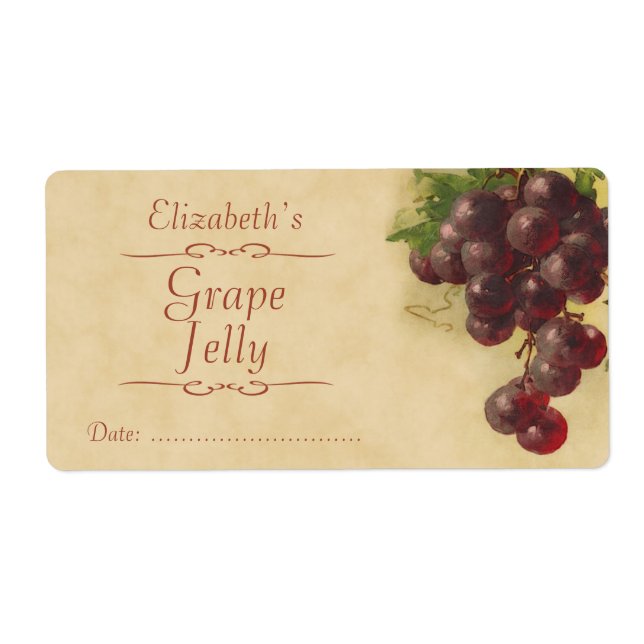 Grape Canning label (Front)