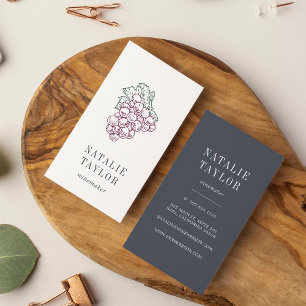 Grape Cluster   Sommelier   Winemaker   Winery Business Card