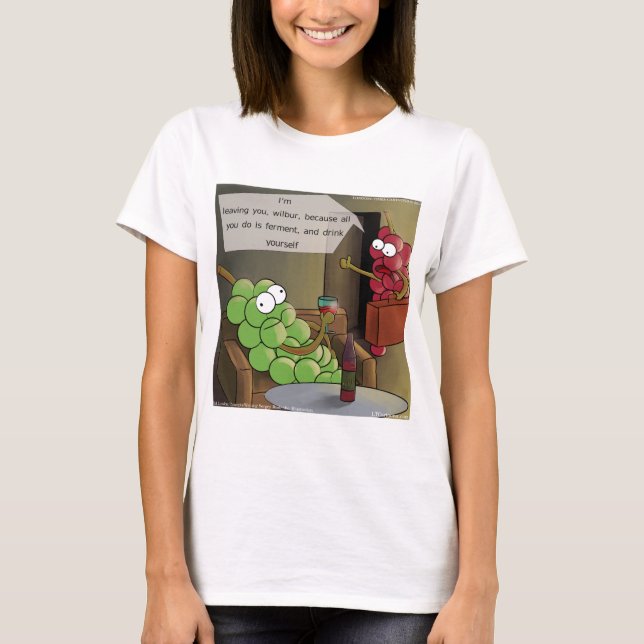 Grape Divorces Funny T-Shirt (Front)