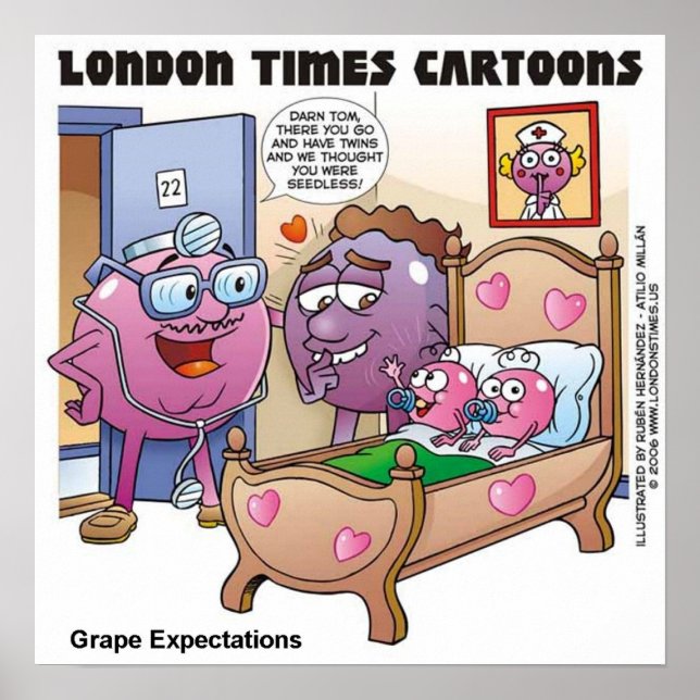 Grape Expectations Dickens & Pregnancy Poster (Front)