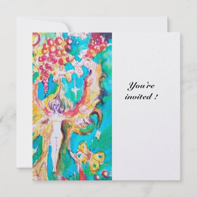 GRAPE FAIRY TALE1 metallic ice Invitation (Front)