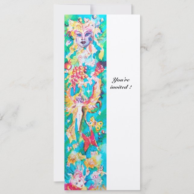 GRAPE FAIRY TALE 4 metallic  champagne Invitation (Front)