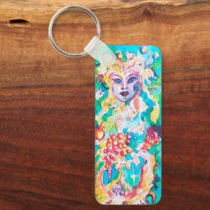 GRAPE FAIRY TALE Fantasy Watercolor Key Ring