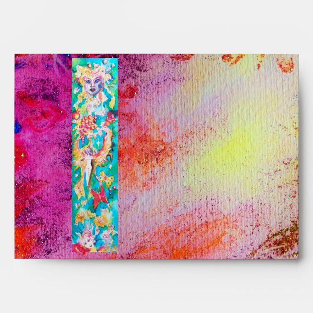 GRAPE FAIRY TALE  ,red purple pink yellow Envelopes (Front)