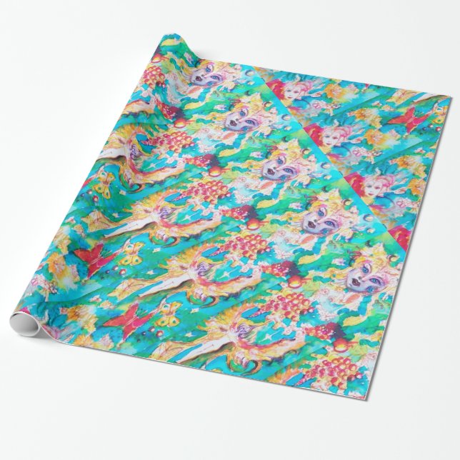 GRAPE FAIRY TALE WRAPPING PAPER (Unrolled)