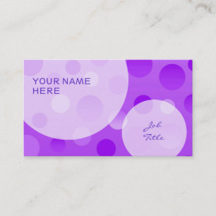Grape Fizz business card template bubbles