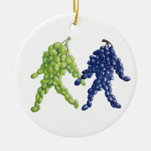 Grape Friends Ceramic Tree Decoration
