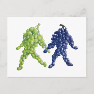 Grape Friends Postcard