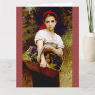 Grape Harvester Birthday Card