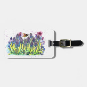 Grape Hyacinth Luggage Tag