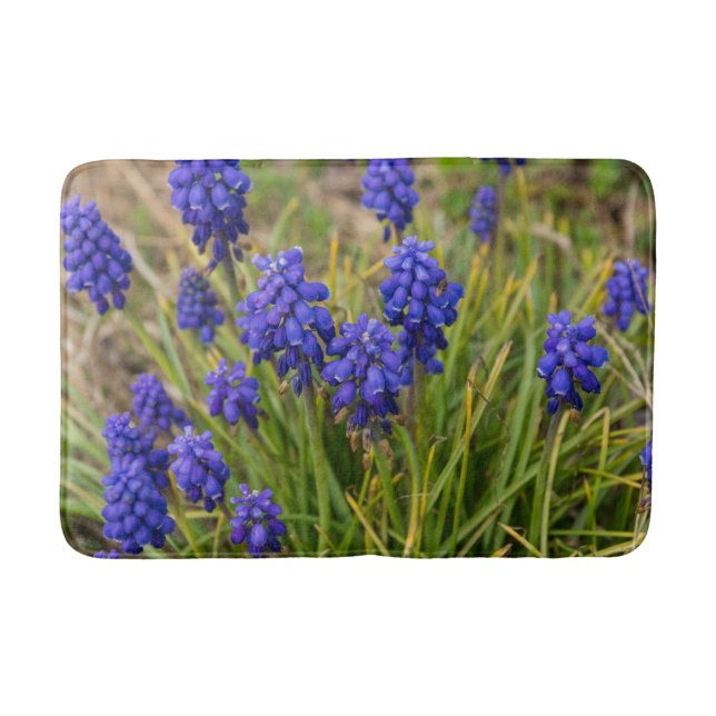 Grape Hyacinths Family Bath Mat (Front)