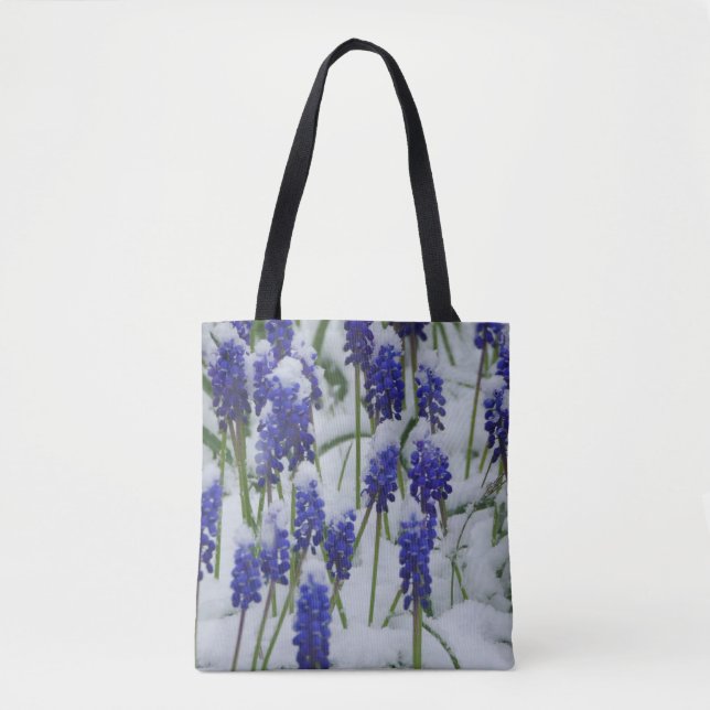 Grape Hyacinths in Snow Bag (Front)