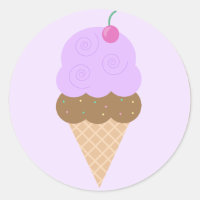 Grape Ice Cream Cone