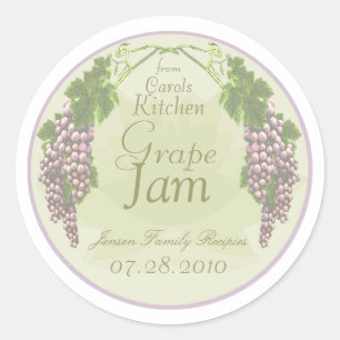 Grape Jam canning labels B