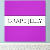 GRAPE JELLY Text Fun Bright Pink White Stripes