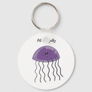 Grape jellyfish key ring