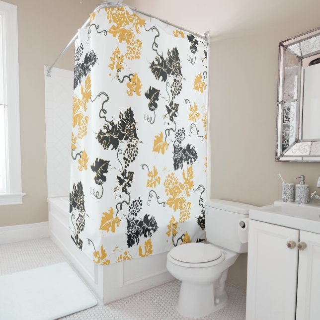 Grape Leaves Shower Curtain (In Situ)