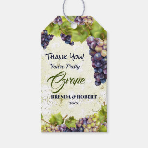 Grape Mediterranean Vineyard Thank You Gift Tags