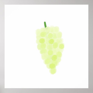 grape painting art poster