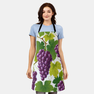 Grape Pattern Apron