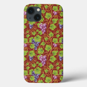 Grape Pattern iPhone 13 Case