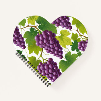 Grape Pattern Notebook