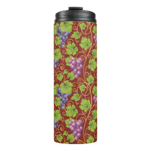 Grape Pattern Thermal Tumbler